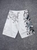 HUE Beachwear White Printed Cargo Shorts – Size 32