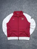 Nike Arsenal FC 1886 Track Jacket Red White Full Zip Soccer Football XL XXL
