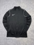 Nike Dri-FIT Full Zip Track Jacket Black White Training Sports Jacket Men’s M