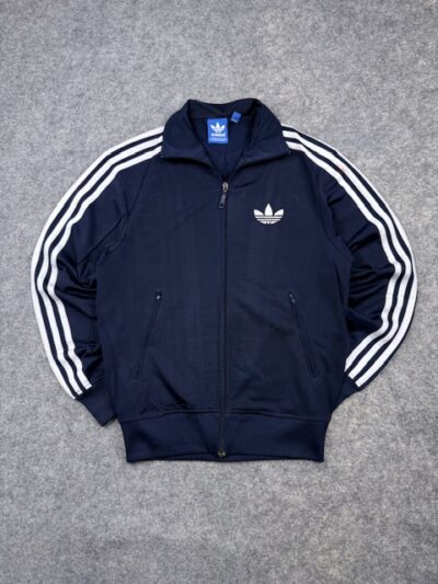 Adidas Originals Trefoil 3-Stripes Track Jacket Navy White Full Zip Men’s M