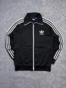 Adidas Originals Trefoil 3-Stripes Track Jacket Black White Full Zip Men’s M