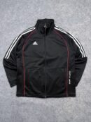 Adidas Martial Arts Black 3-Stripes Track Jacket Full Zip Training Jacket M