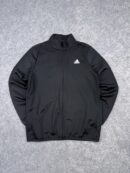 Adidas Youth Black Training Track Jacket Full Zip Kids XXS (US 150) Lightweight