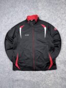 Lotto Black Red Full Zip Track Jacket Men’s L Athletic Sports Training Jacket