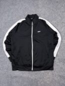 CAF Full Zip Track Jacket Men’s XL Black White Athletic Sports Training Zip-Up Jacket