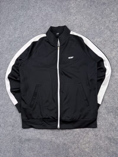 CAF Full Zip Track Jacket Men’s XL Black White Athletic Sports Training Zip-Up Jacket