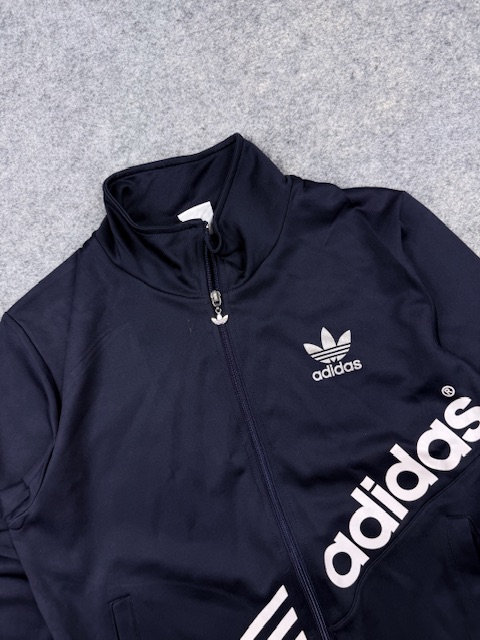 Vintage adidas originals trefoil full zip track jacket men’s m navy blue white athletic sports jacket Vintage Adidas Originals Trefoil Full Zip Track Jacket Men’s M Navy Blue White Athletic Sports Jacket - Image 2