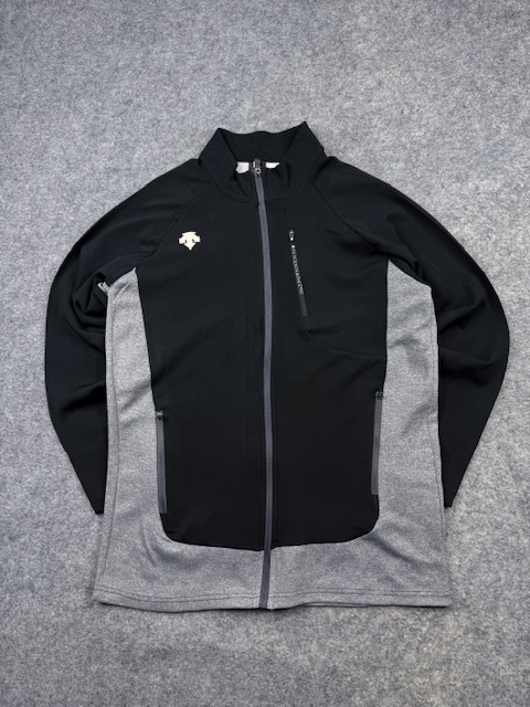 Descente athletic full zip track jacket men’s l black gray performance sports training jacket Descente Athletic Full Zip Track Jacket Men’s L Black Gray Performance Sports Training Jacket