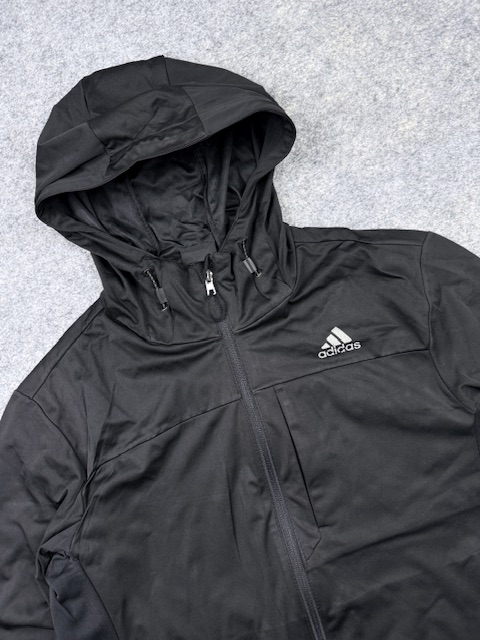 Adidas hooded softshell jacket men’s l black full zip performance outdoor windbreaker korea Adidas Hooded Softshell Jacket Men’s L Black Full Zip Performance Outdoor Windbreaker Korea - Image 2
