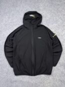 National Geographic Hooded Performance Jacket Men’s L Black Full Zip Stretch Outdoor Activewear