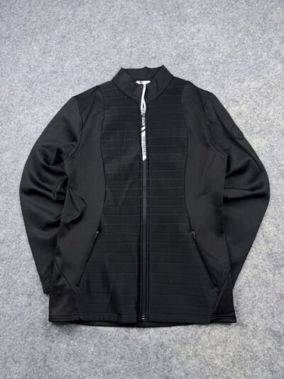 EXR Speed Women’s Quilted Performance Track Jacket L Black Full Zip Athletic