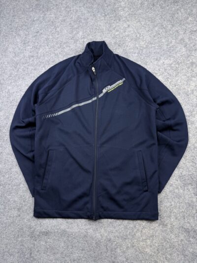 LM Progressive Full Zip Performance Track Jacket Navy Activewear Training Men’s L
