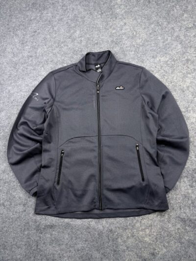 Ellesse Sport Full Zip Performance Track Jacket Charcoal Grey Men’s L