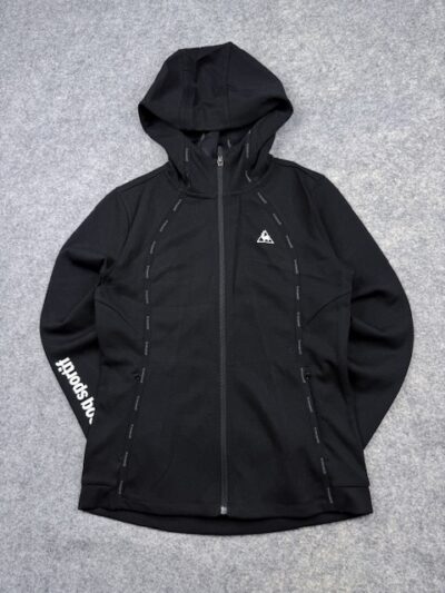Le Coq Sportif Women’s Full Zip Hooded Performance Jacket Black M