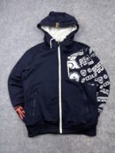 Hammer Men’s Graphic Pullover Hoodie Black White Deer Print XL Streetwear Sweatshirt