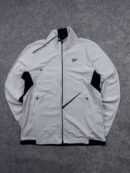 PRO-SPECS Full Zip Performance Track Jacket Light Grey Men’s Size M Stretch