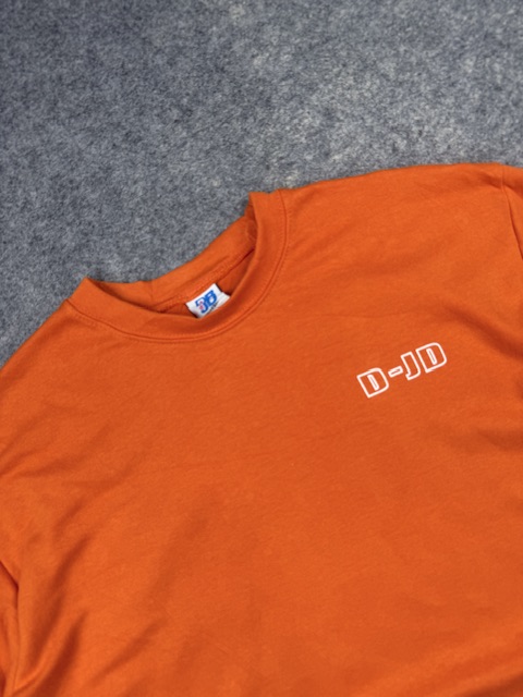 D-jd orange graphic printed layered t-shirt – xl D-JD Orange Graphic Printed Layered T-Shirt – XL - Image 2