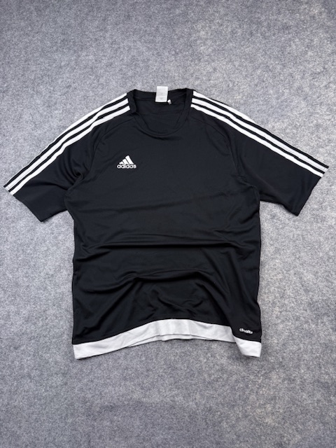 Adidas climalite black 3-stripes sports t-shirt – xl Adidas Climalite Black 3-Stripes Sports T-Shirt – XL