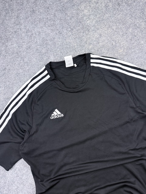 Adidas climalite black 3-stripes sports t-shirt – xl Adidas Climalite Black 3-Stripes Sports T-Shirt – XL - Image 2