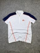 NEPA White & Navy Quarter-Zip Sports T-Shirt – L