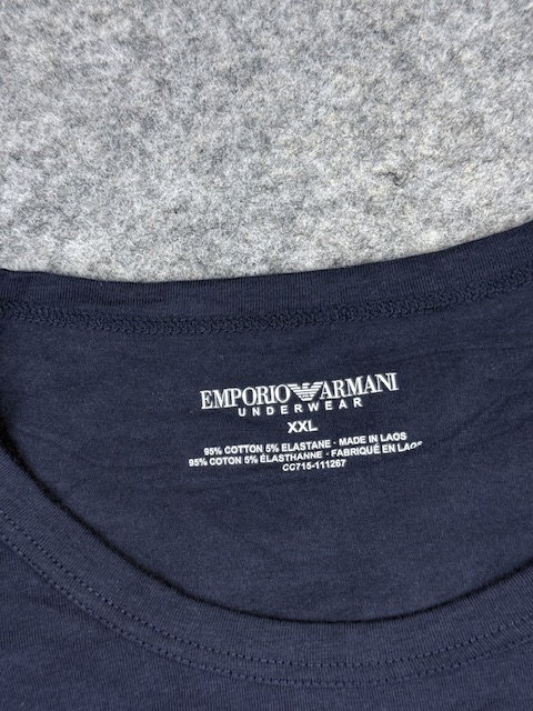 Emporio armani underwear navy t-shirt – xl Emporio Armani Underwear Navy T-Shirt – XL - Image 3