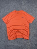 Under Armour Tech T-Shirt XL Orange Loose Fit Training Athletic Tee