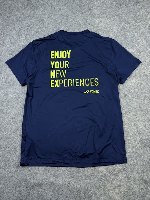Yonex performance t-shirt xl navy blue badminton sportswear Yonex Performance T-Shirt XL Navy Blue Badminton Sportswear - Image 5