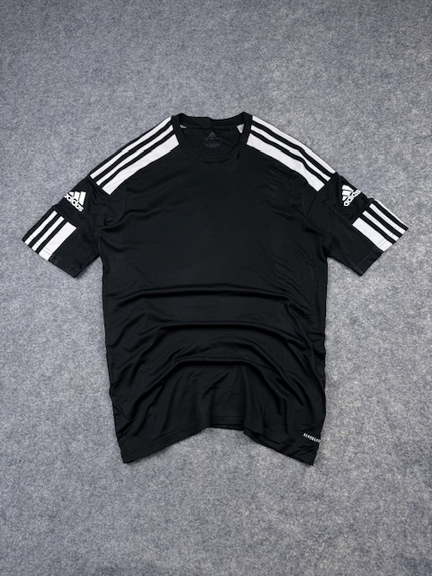 adidas AEROREADY Primegreen Performance T-Shirt M/L Black White 3-Stripes Sports Top