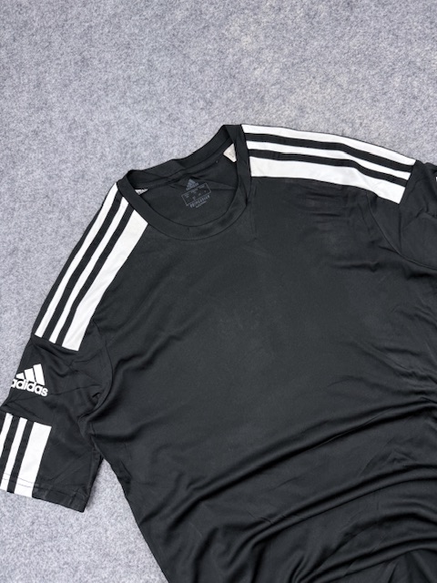Adidas aeroready primegreen performance t-shirt m/l black white 3-stripes sports top adidas AEROREADY Primegreen Performance T-Shirt M/L Black White 3-Stripes Sports Top - Image 2