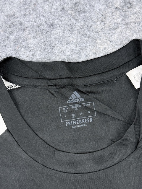 Adidas aeroready primegreen performance t-shirt m/l black white 3-stripes sports top adidas AEROREADY Primegreen Performance T-Shirt M/L Black White 3-Stripes Sports Top - Image 3