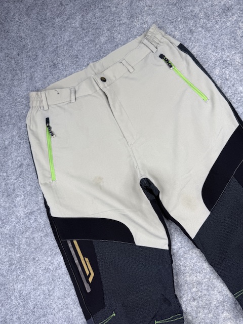 Mounson extreme sports hiking pants l beige black technical outdoor cargo trousers MOUNSON Extreme Sports Hiking Pants L Beige Black Technical Outdoor Cargo Trousers - Image 2