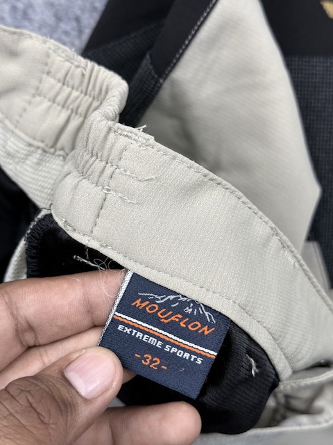 Mounson extreme sports hiking pants l beige black technical outdoor cargo trousers MOUNSON Extreme Sports Hiking Pants L Beige Black Technical Outdoor Cargo Trousers - Image 3