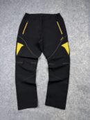 LeCAF Sports Performance Hiking Pants L Black Yellow Technical Outdoor Trekking Trousers