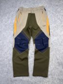 B.F. LOUTDOOR Technical Hiking Pants M Olive Green Navy Blue Outdoor Trekking Trousers