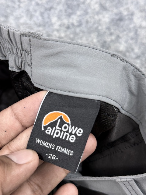 Lowe alpine women’s technical outdoor hiking pants xs black grey trekking pants Lowe Alpine Women’s Technical Outdoor Hiking Pants XS Black Grey Trekking Pants - Image 3