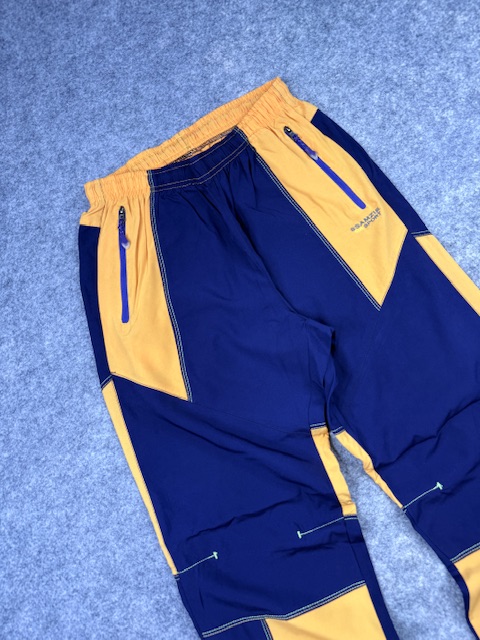 Vintage ssamzie sport technical outdoor hiking pants blue yellow track pants m Vintage Ssamzie Sport Technical Outdoor Hiking Pants Blue Yellow Track Pants M - Image 2