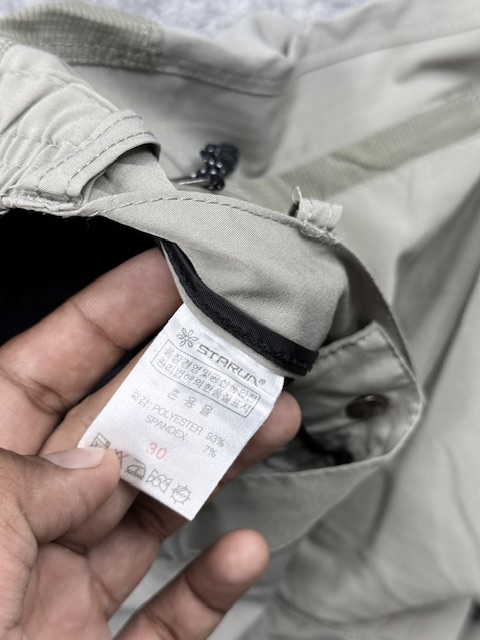 Technical outdoor hiking pants light grey – s Technical Outdoor Hiking Pants Light Grey – S - Image 3