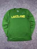 Nike Dri-FIT Lakeland Football Graphic Long Sleeve T-Shirt S Green