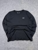 Under Armour HeatGear Loose Fit Long Sleeve T-Shirt L Black Performance