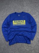 Nike Dri-FIT Ramaz Football Graphic Long Sleeve T-Shirt S Blue