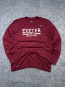 Nike Dri-FIT Exeter Soccer Graphic Long Sleeve T-Shirt L Burgundy