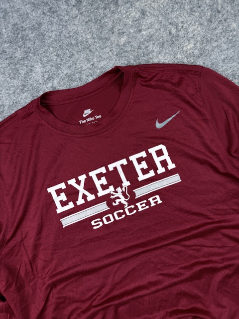 Nike Dri-FIT Exeter Soccer Graphic Long Sleeve T-Shirt L Burgundy Nike Dri-FIT Exeter Soccer Graphic Long Sleeve T-Shirt L Burgundy - Image 2