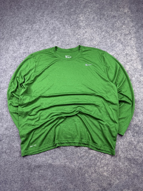 Nike Dri-FIT Athletic Cut Long Sleeve T-Shirt XXL Green
