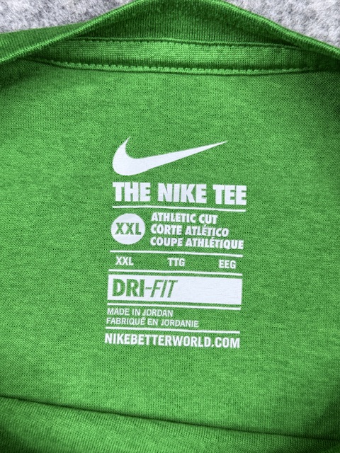 Nike Dri-FIT Athletic Cut Long Sleeve T-Shirt XXL Green Nike Dri-FIT Athletic Cut Long Sleeve T-Shirt XXL Green - Image 3