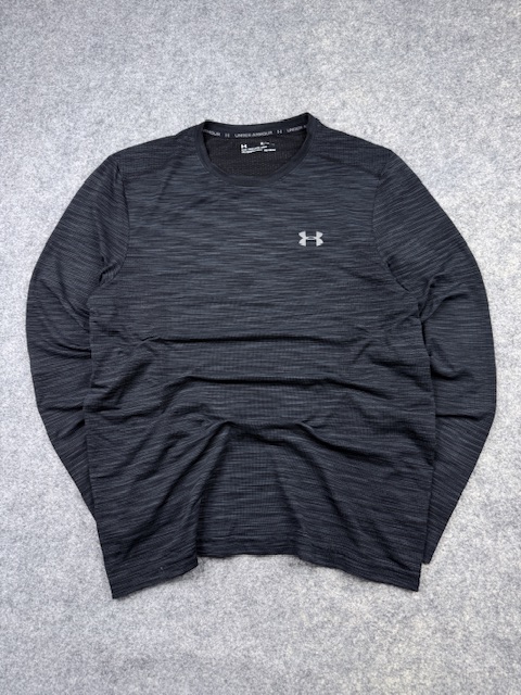 Under Armour HeatGear Fitted Long Sleeve T-Shirt XL Black Performance