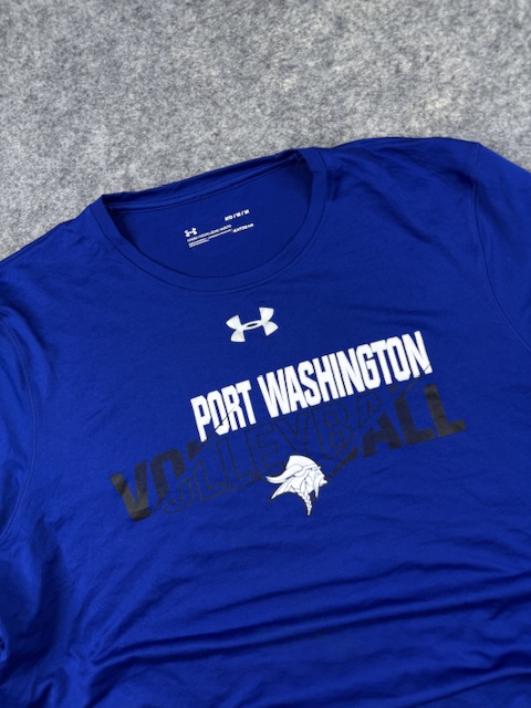 Under Armour HeatGear Port Washington Volleyball Long Sleeve T-Shirt L Blue Under Armour HeatGear Port Washington Volleyball Long Sleeve T-Shirt L Blue - Image 2