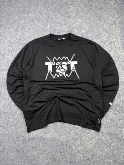 PUMA Graphic Long Sleeve T-Shirt – Black | XXL
