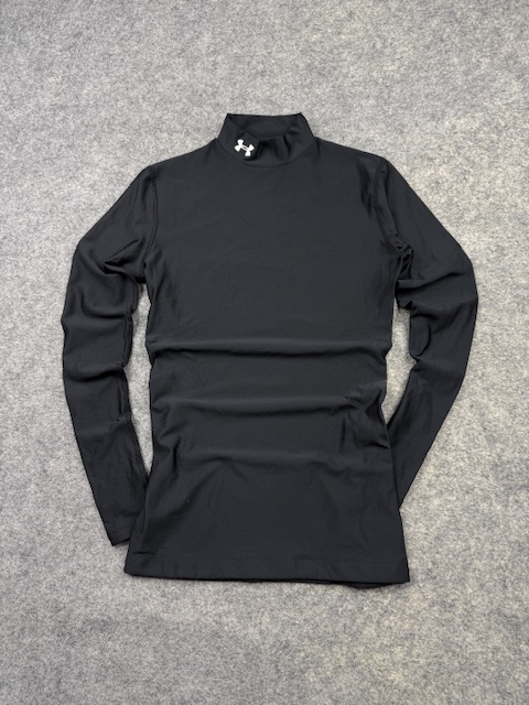 Under armour coldgear compression mock neck long sleeve – black | xs Under Armour ColdGear Compression Mock Neck Long Sleeve – Black | XS
