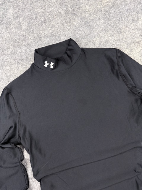 Under armour coldgear compression mock neck long sleeve – black | xs Under Armour ColdGear Compression Mock Neck Long Sleeve – Black | XS - Image 2