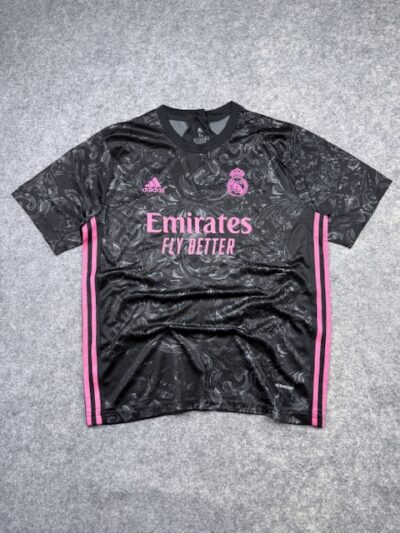 Adidas Real Madrid 2018/19 Third Football Jersey #20 – Black & Pink – XL